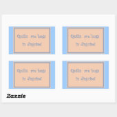 Quilts zijn knuffels-Stickers Rechthoekige Sticker (Vel)