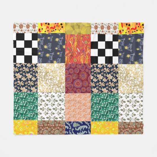 Quiltstijl Fleece Deken (Voorkant (Horizontaal))