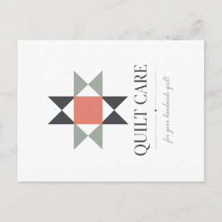 Quiltverzorging Ansichtkaart zonder Kleurvasthoude Briefkaart