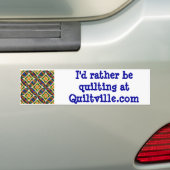 Quiltville-bumpersticker Bumpersticker (Op auto)