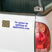 Quiltville-bumpersticker Bumpersticker (Op Truck)