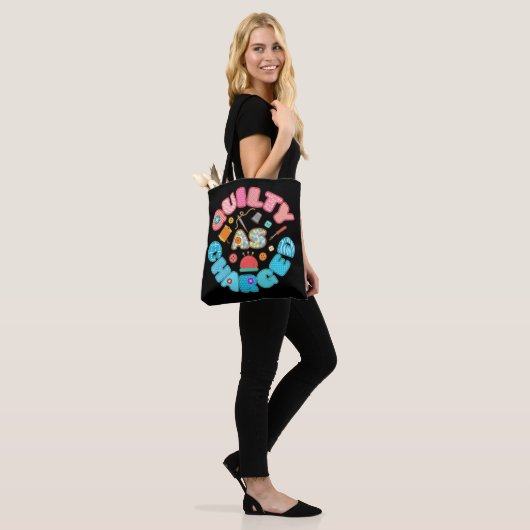 Quilty als gelaagde funny Quilover Tote Bag (Op model)