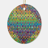 Quilty als geladen keramisch ornament (Links)