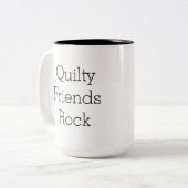 Quilty Friends Rock mok aan twee zijden (Voorkant links)
