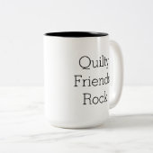 Quilty Friends Rock mok aan twee zijden (Voorkant rechts)