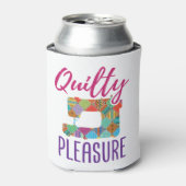 Quilty Pleasure Quilter Quilter Sew Quilts Blikjeskoeler (Blikje Voorkant)