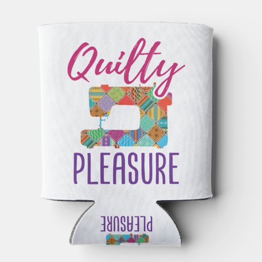 Quilty Pleasure Quilter Quilter Sew Quilts Blikjeskoeler (Achterkant)