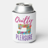 Quilty Pleasure Quilter Quilter Sew Quilts Blikjeskoeler (Blikje Achterkant)