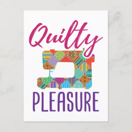 Quilty Pleasure Quilter Quilter Sew Quilts Briefkaart