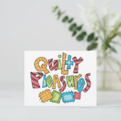 Quilty Pleasures Briefkaart (Staand voorkant)