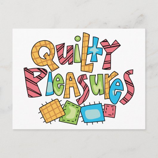 Quilty Pleasures Briefkaart (Voorkant)