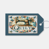 Quiltzakelijke kaart cadeaulabel (Voorkant (Horizontaal))