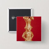Quimbaya-container in de vorm vierkante button 5,1 cm (Voorkant /achterkant)