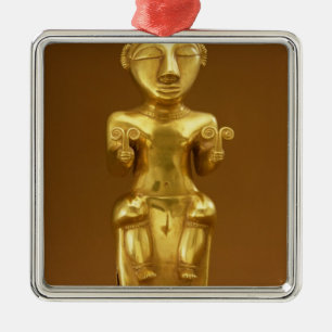 Quimbaya-limoen-kolf uit Colombia Metalen Ornament