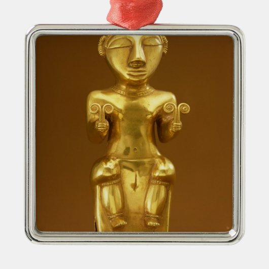 Quimbaya-limoen-kolf uit Colombia Metalen Ornament (Voorkant)