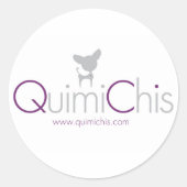 Quimichis banner ronde sticker (Voorkant)