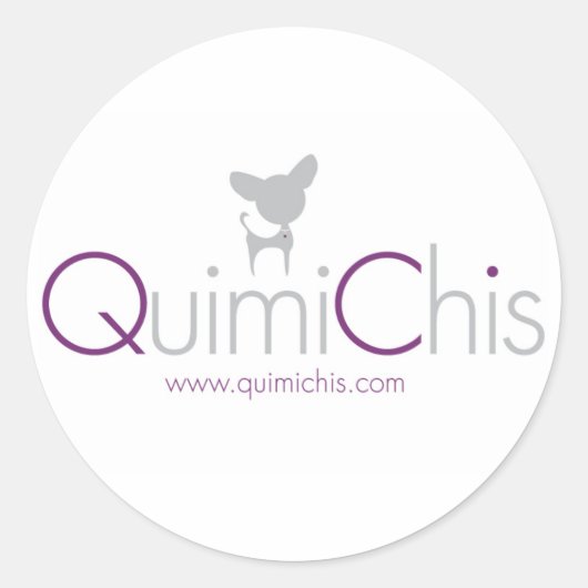 Quimichis banner ronde sticker (Voorkant)