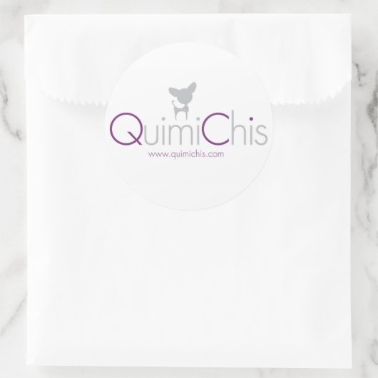 Quimichis banner ronde sticker (Tas)