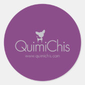 Quimichis logo ronde sticker (Voorkant)