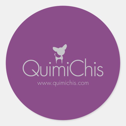 Quimichis logo ronde sticker (Voorkant)