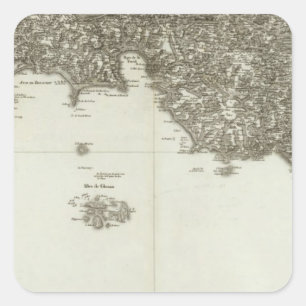 Quimper, Ile de Groix Vierkante Sticker