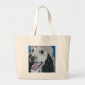 Quina Labradoodle Painting Grote Tote Bag (Voorkant)