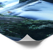 Quinalt Waterfall Canvas afdrukken Poster (Hoek)