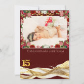 Quince anosInvitation Kaart (Voorkant)