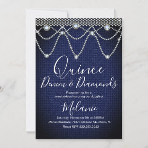 Quince Denim Diamonds Edelsteen Parels  Kaart