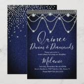 Quince Denim Diamonds Edelsteen Parels Kaart (Voorkant / Achterkant)