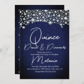 Quince Denim Diamonds Gem Diamonds Kaart (Voorkant / Achterkant)