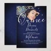 Quince Denim Diamonds Gem Photo Holographic Kaart (Voorkant / Achterkant)