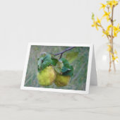 Quince Fruit Kaart (Gele Bloem)