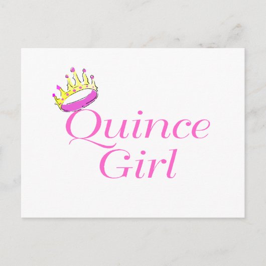 Quince Girl Briefkaart (Voorkant)