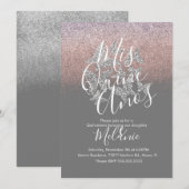 Quiñce Nepvlinders Zilver Verjaardag Kaart (Voorkant / Achterkant)