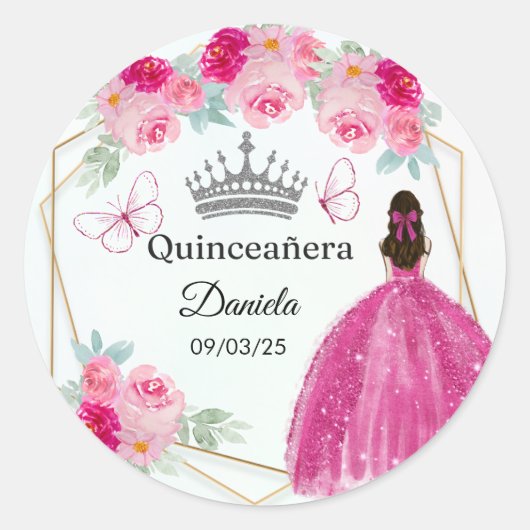Quince Ronde Sticker (Voorkant)
