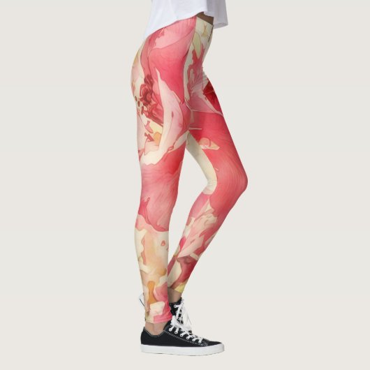 Quince Spring Blossom Flower Art Leggings (Rechts)