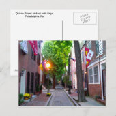 Quince Street, Philadelphia Briefkaart (Voorkant / Achterkant)