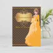 Quince/Sweet 16/prinses/polka dots Kaart (Staand voorkant)