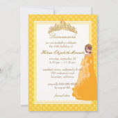 Quince/Sweet 16/prinses/polka dots Kaart (Achterkant)