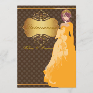 Quince/Sweet 16/prinses/polka dots Kaart