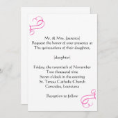 Quince-uitnodiging Kaart (Voorkant / Achterkant)