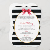 Quinceanera 15 Birthday Invitation Paris Frans Kaart (Voorkant / Achterkant)