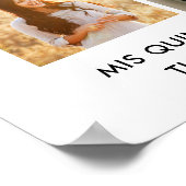 Quinceañera 15 Fotocollage Verjaardag Welkom Poster (Hoek)