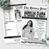 Quinceañera 15 Krantenprogramma Orde van Evenement