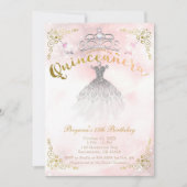 Quinceañera 15 Prinses Schitterende Verjaardagsfee Kaart (Voorkant)