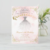 Quinceañera 15 Prinses Schitterende Verjaardagsfee Kaart (Staand voorkant)