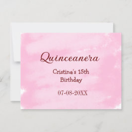 Quinceanera 15de verjaardag naam textuur toevoegen briefkaart