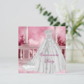 Quinceanera 15e 15e verjaardag Tiara Kaart (Staand voorkant)