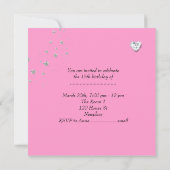 Quinceanera 15e 15e verjaardag Tiara Kaart (Achterkant)